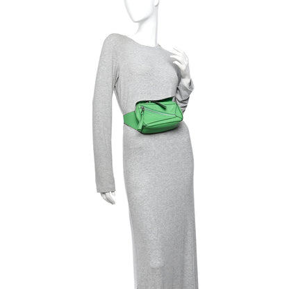 Loewe Calfskin Mini Puzzle Bumbag Clover Green 2 of 13
