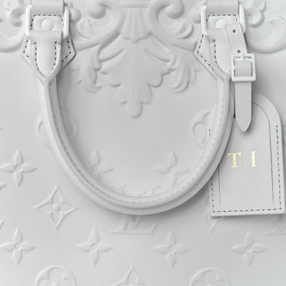 Louis Vuitton Calfskin LV Ornament Sac Plat 24H Optic White 6 of 16