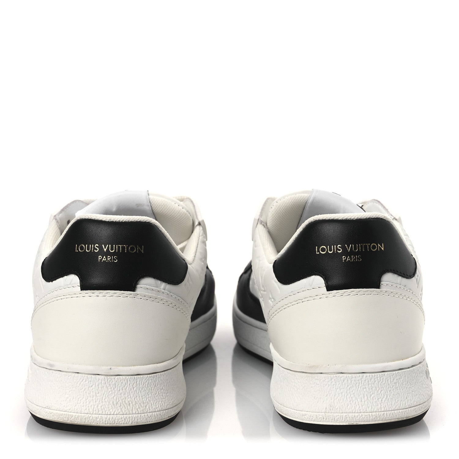 Louis Vuitton Calfskin Monogram LV Stadium Sneaker 38 White Black 6 of 11