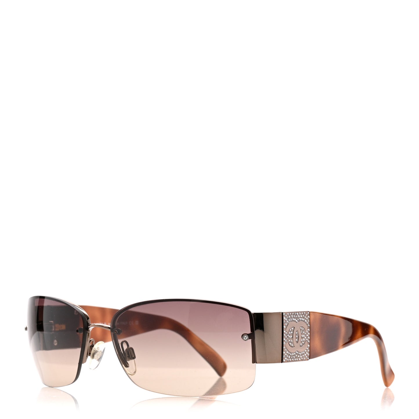 Crystal CC Sunglasses 4117-B Tortoise