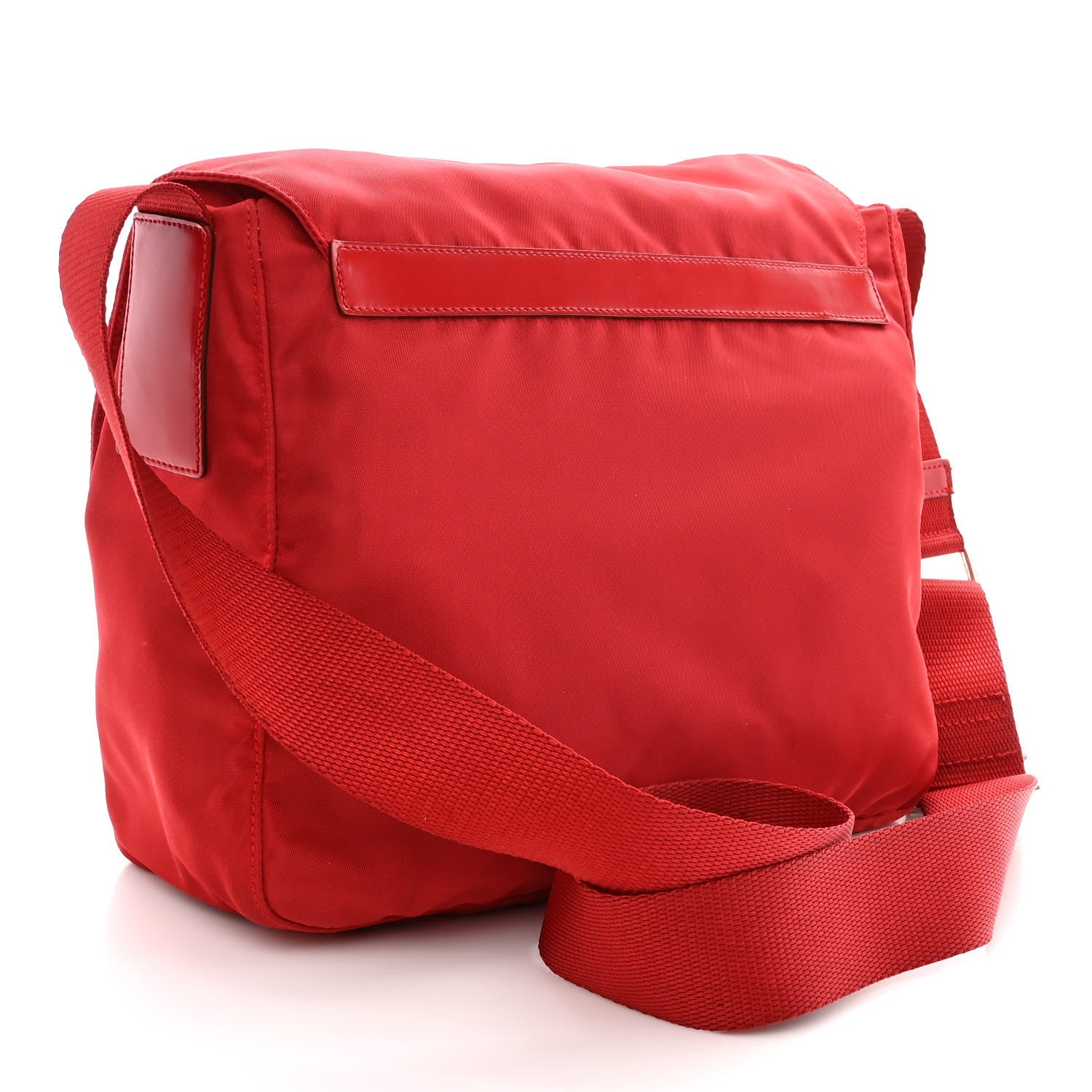Prada Nylon Vela Sport Messenger Bag Rosso 3 of 13