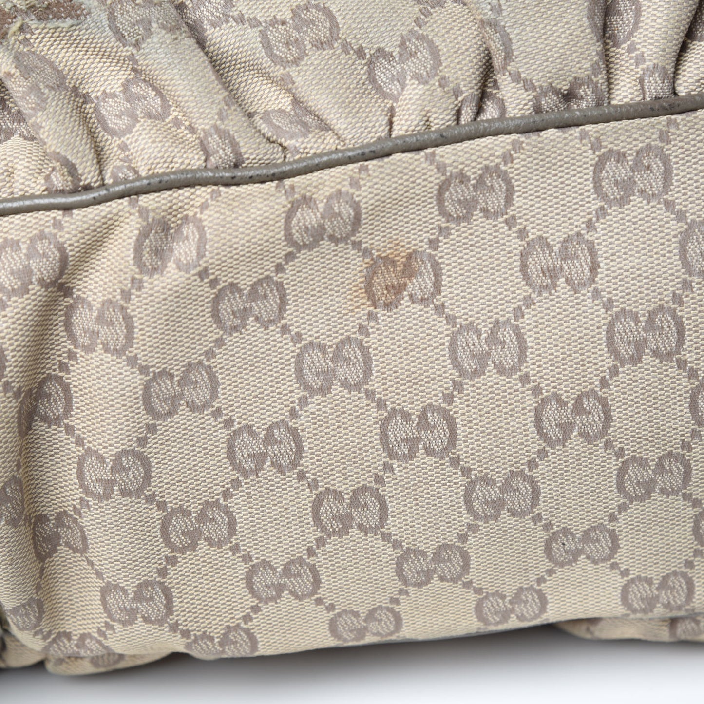 Monogram Large Jockey Hobo Grey