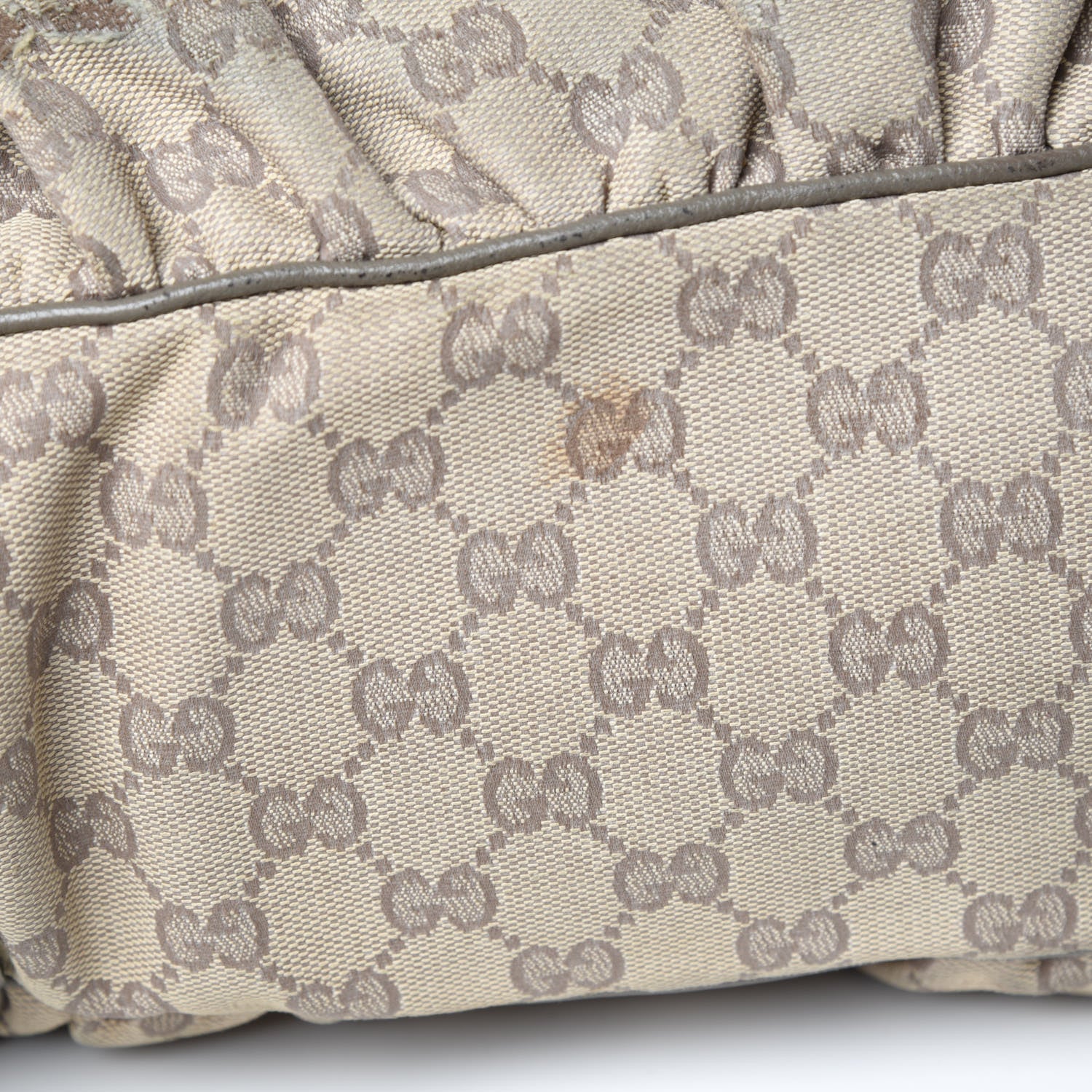 Gucci Monogram Large Jockey Hobo Grey 11 of 11