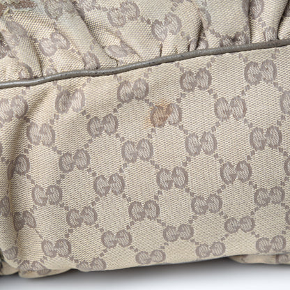 Gucci Monogram Large Jockey Hobo Grey 11 of 11