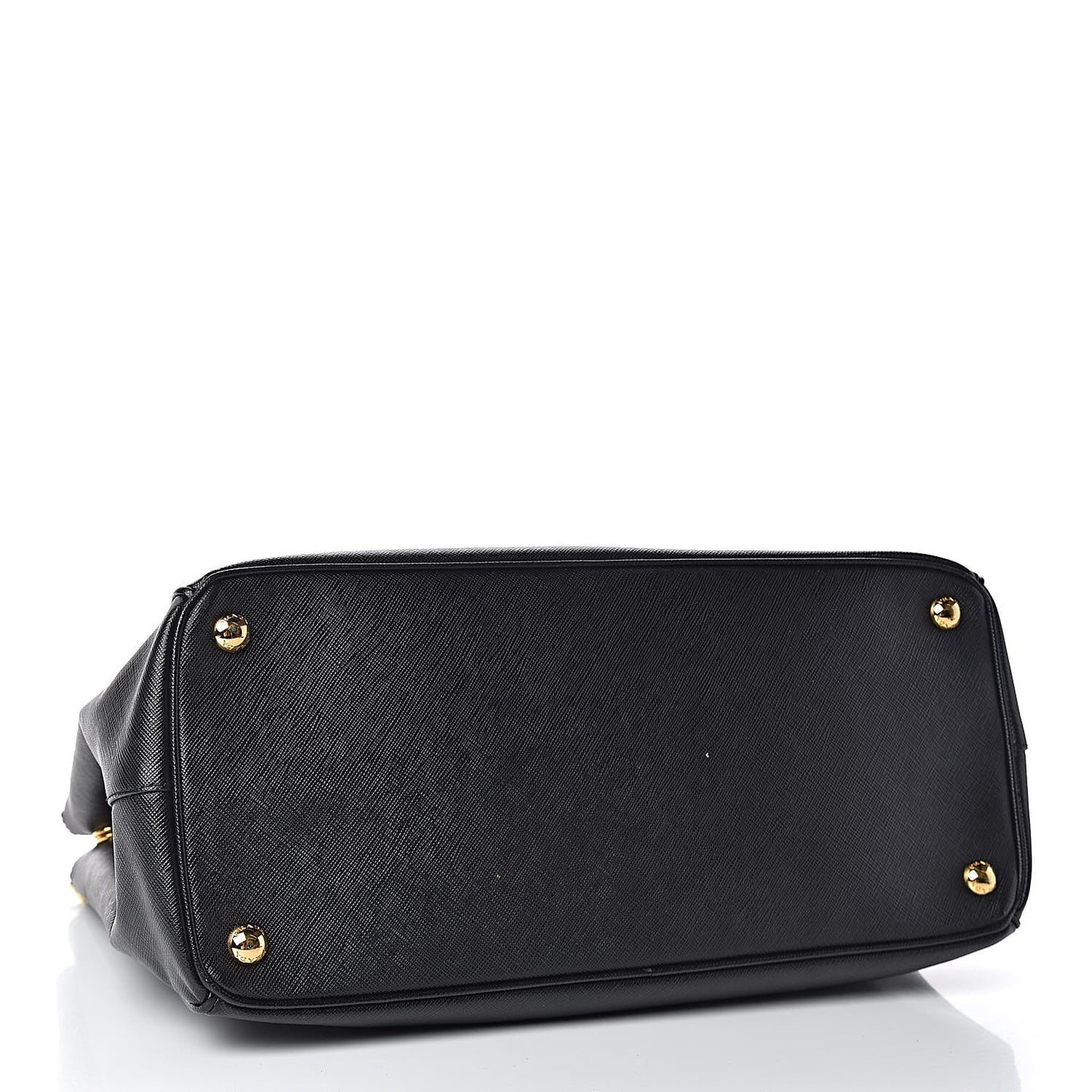 Saffiano Medium Galleria Double Zip Tote Black