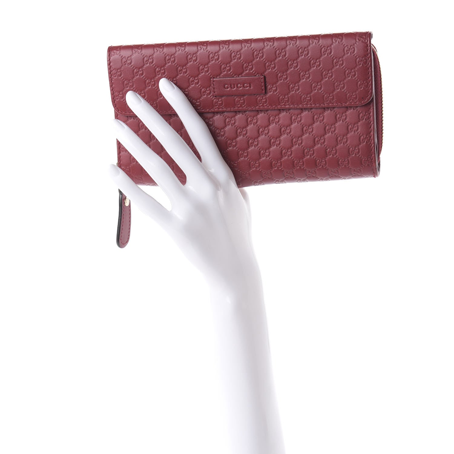 Gucci Soft Microguccissima Continental Zip Wallet Red 2 of 11