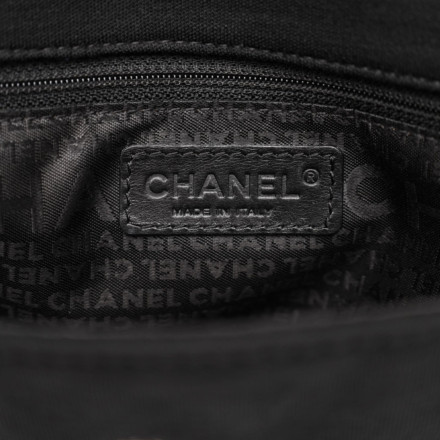 Jersey Quilted Single Flap Black
