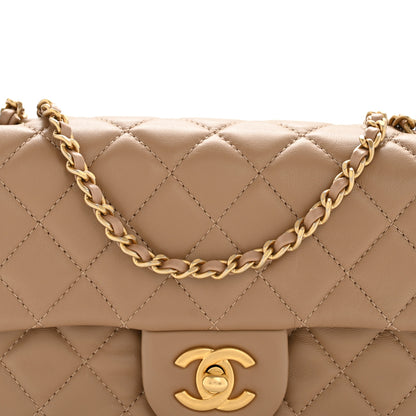 Chanel Lambskin Quilted Mini Rectangular Pearl Crush Flap Beige 8 of 11