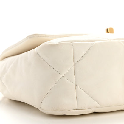 Chanel Lambskin Quilted Medium Chanel 19 Flap White 9 of 11