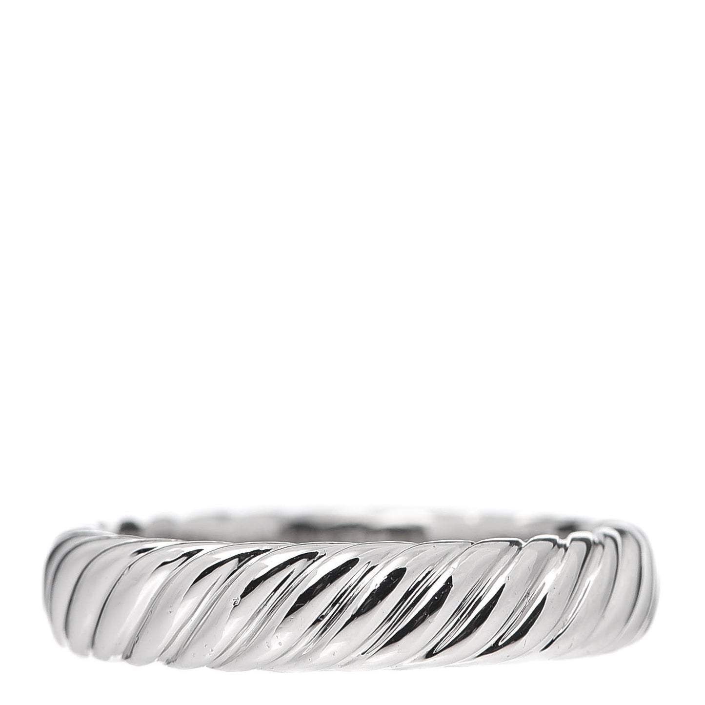 Platinum 5mm Cable Wedding Band Ring 57 8