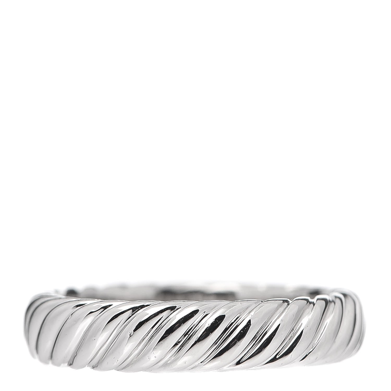 David Yurman Platinum 5mm Cable Wedding Band Ring 57 8 1 of 6