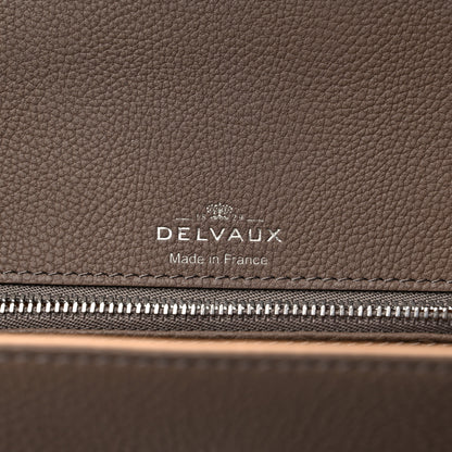 Delvaux Crispy Calfskin MM Tempete Satchel Tourterelle 6 of 9