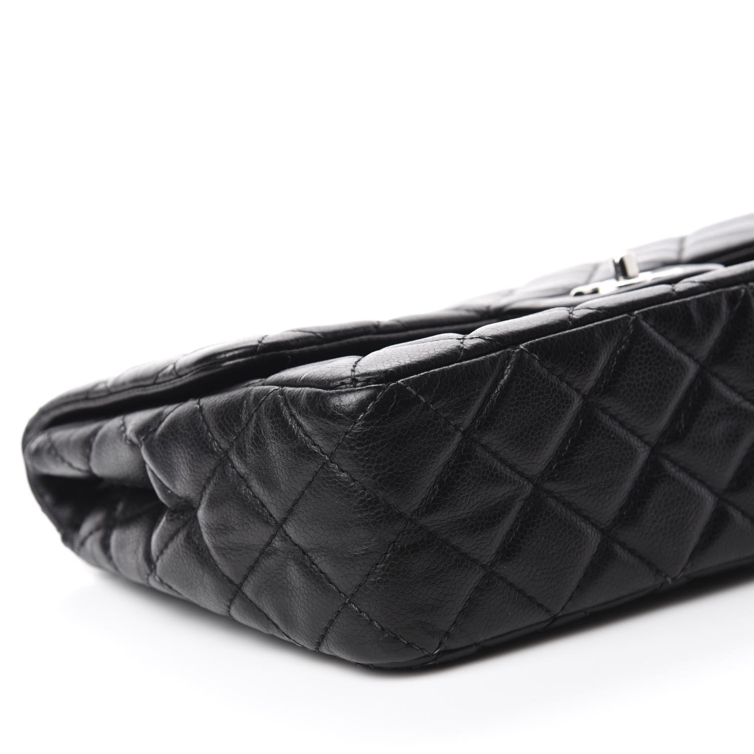Chanel Caviar Quilted Jumbo Single Flap Black 6 of 11