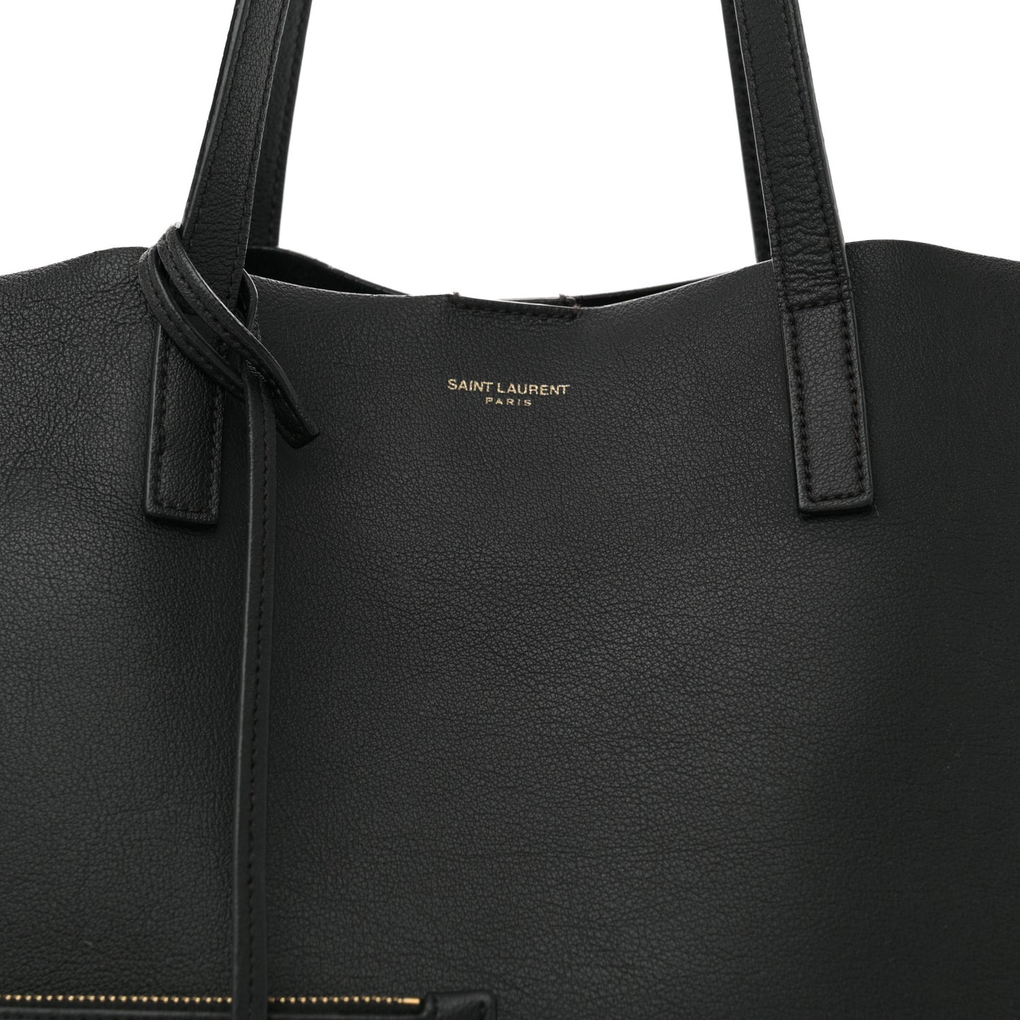 Calfskin Large Shopping Tote Black