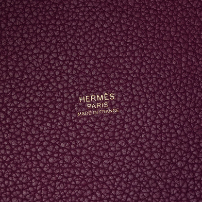 Hermes Taurillon Clemence Picotin Lock 22 MM Anemone 6 of 10