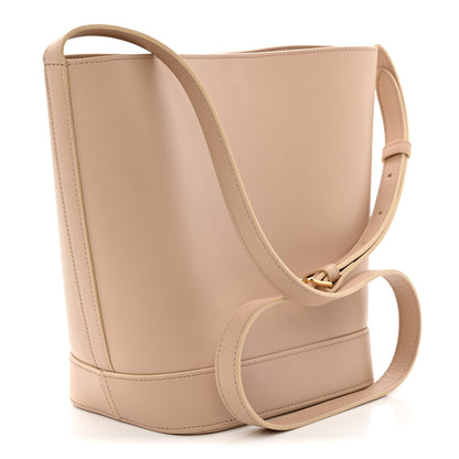 Celine Smooth Calfskin Small Cuir Triomphe Bucket Bag Nude 3 of 10