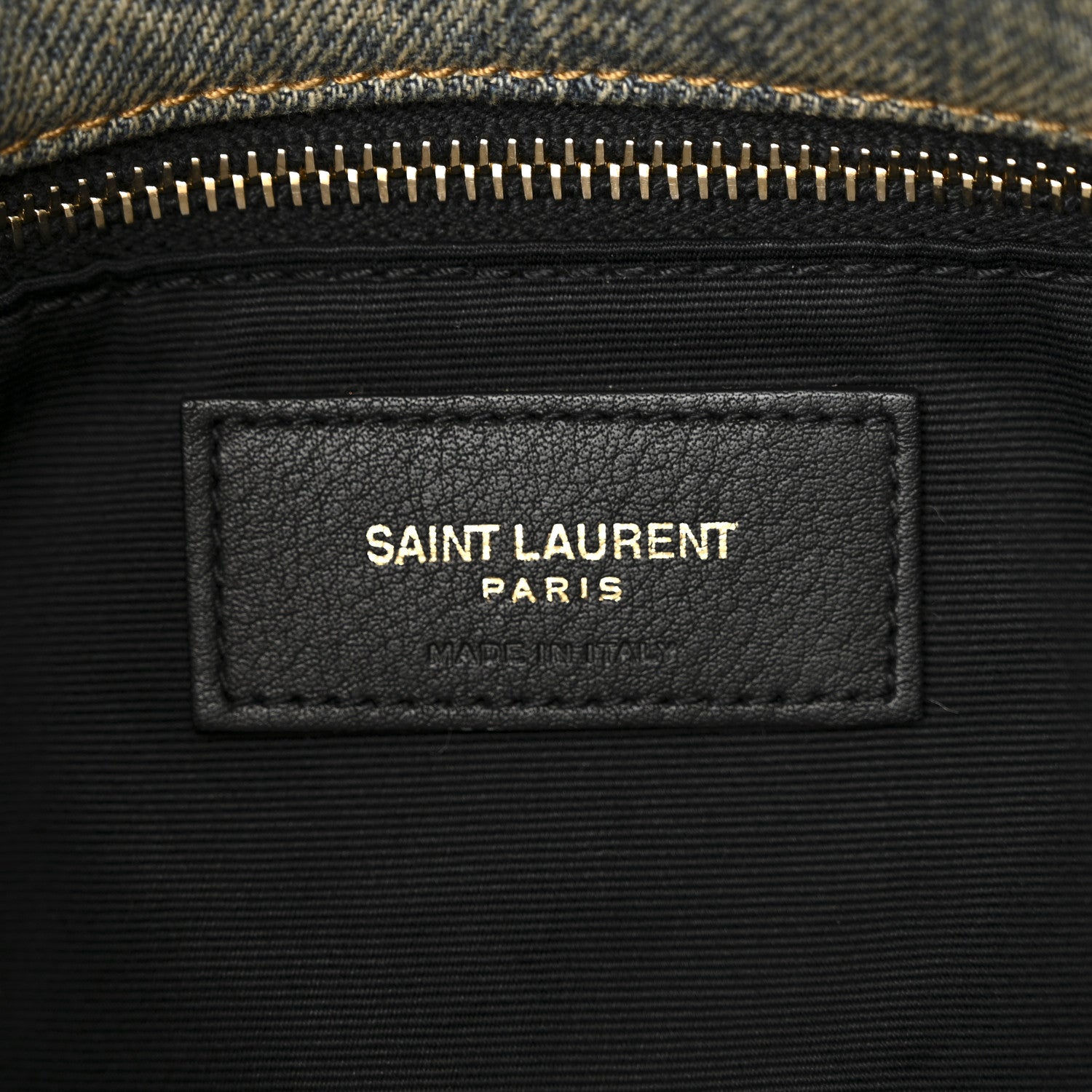 Saint Laurent Denim Quilted Small Loulou Puffer Monogram Chain Satchel Rodeo Blue 6 of 9