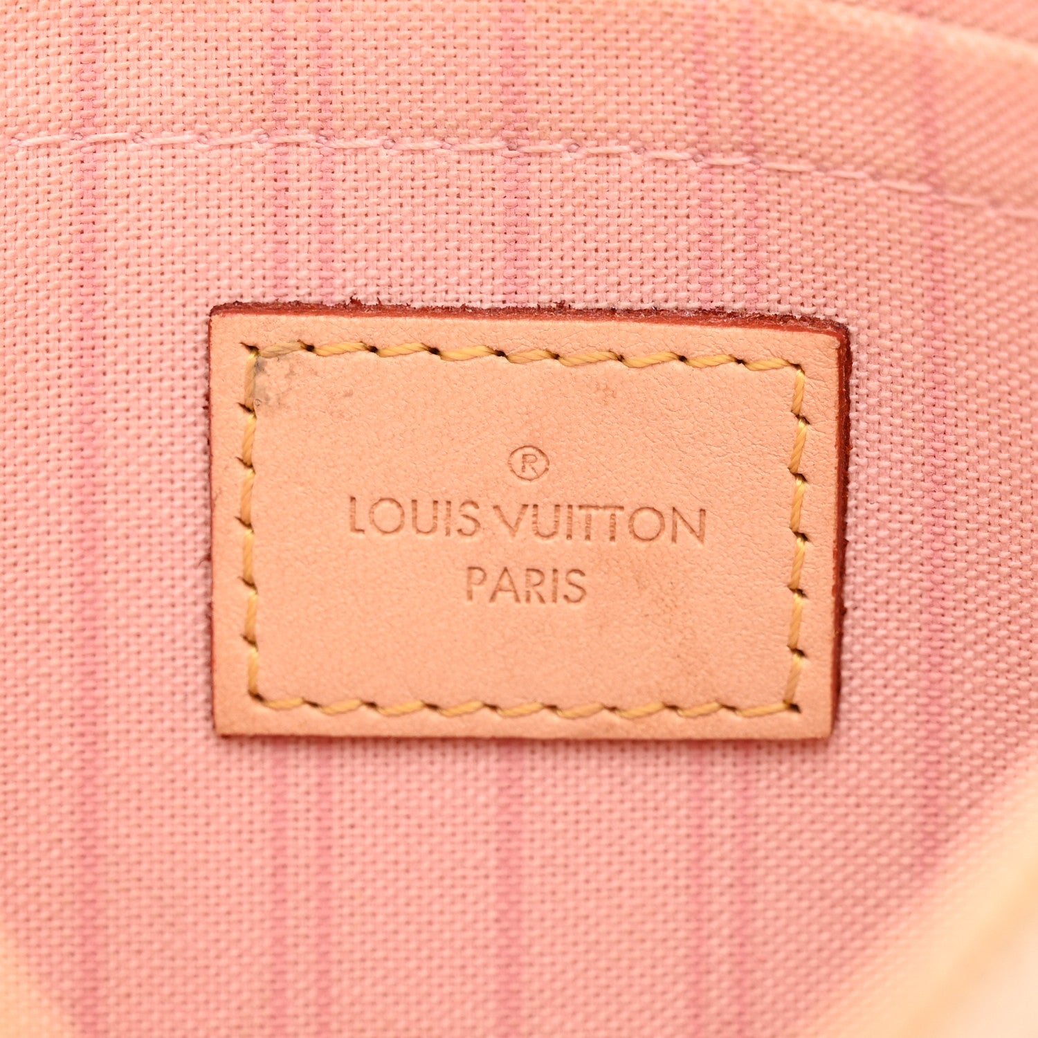 Louis Vuitton Damier Azur Neverfull MM GM Pochette Rose Ballerine 6 of 16