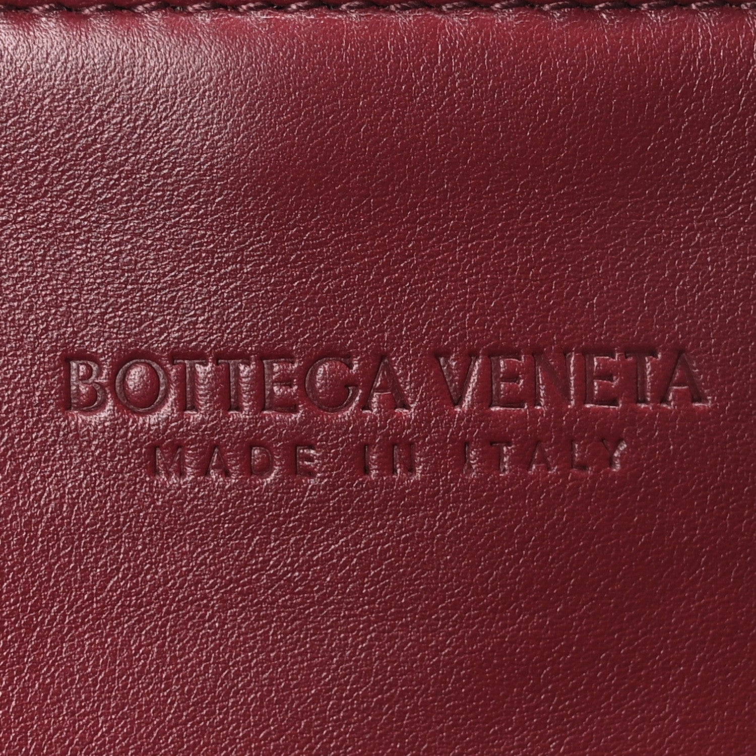 Bottega Veneta Calfskin Intrecciato Large North South Tote Bag Burgundy 6 of 9
