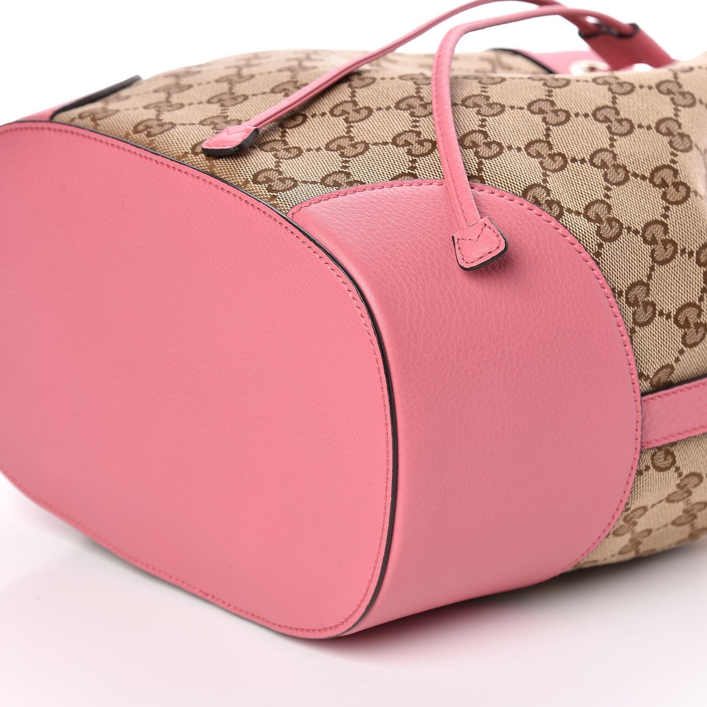 GG Monogram Calfskin Bucket Bag Pink