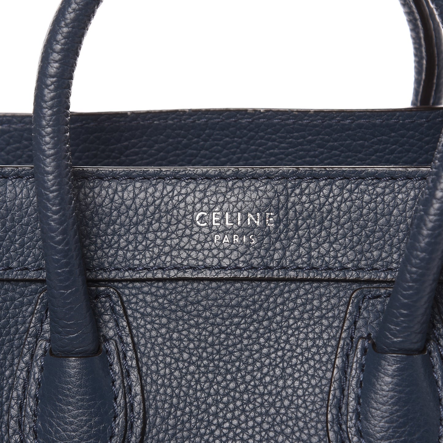 Drummed Calfskin Nano Luggage Orage
