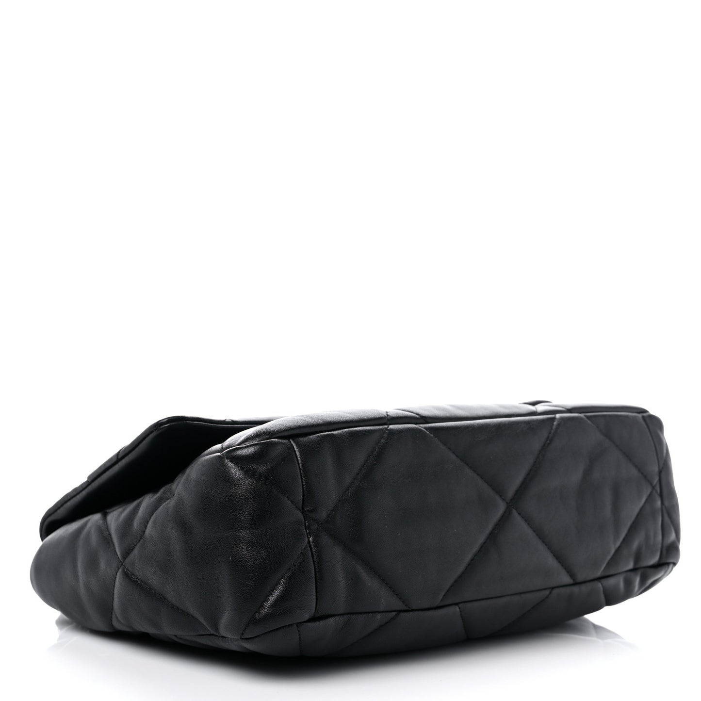 Lambskin Quilted Large Chanel 19 Flap Black