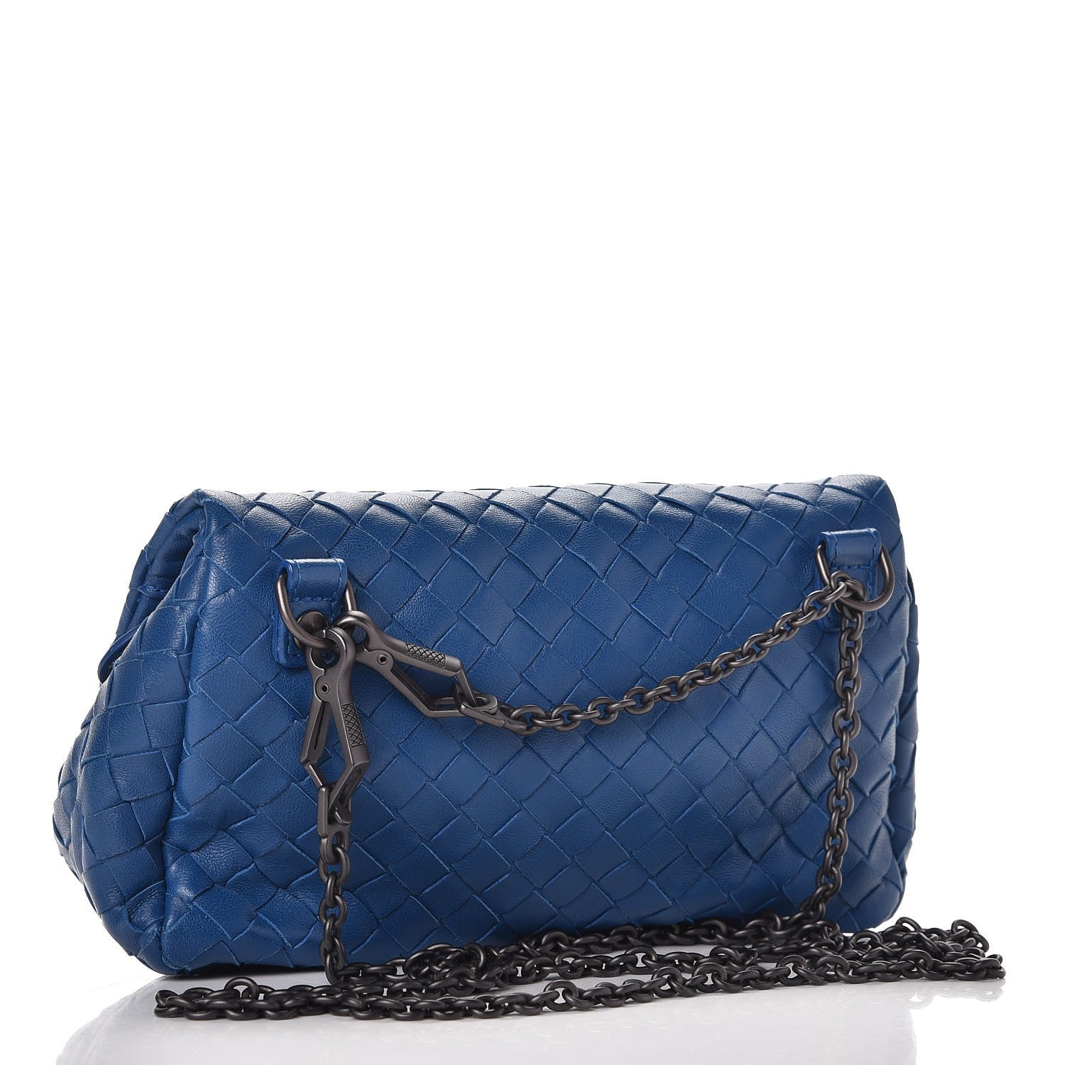 Bottega Veneta Nappa Intrecciato Small Chain Crossbody Bleuette 3 of 8