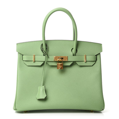 Hermes Epsom Birkin 30 Vert Criquet 1 of 11