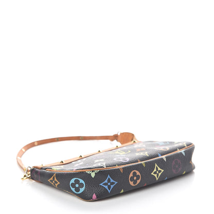 Louis Vuitton Monogram Multicolor Pochette Accessories Black 4 of 9
