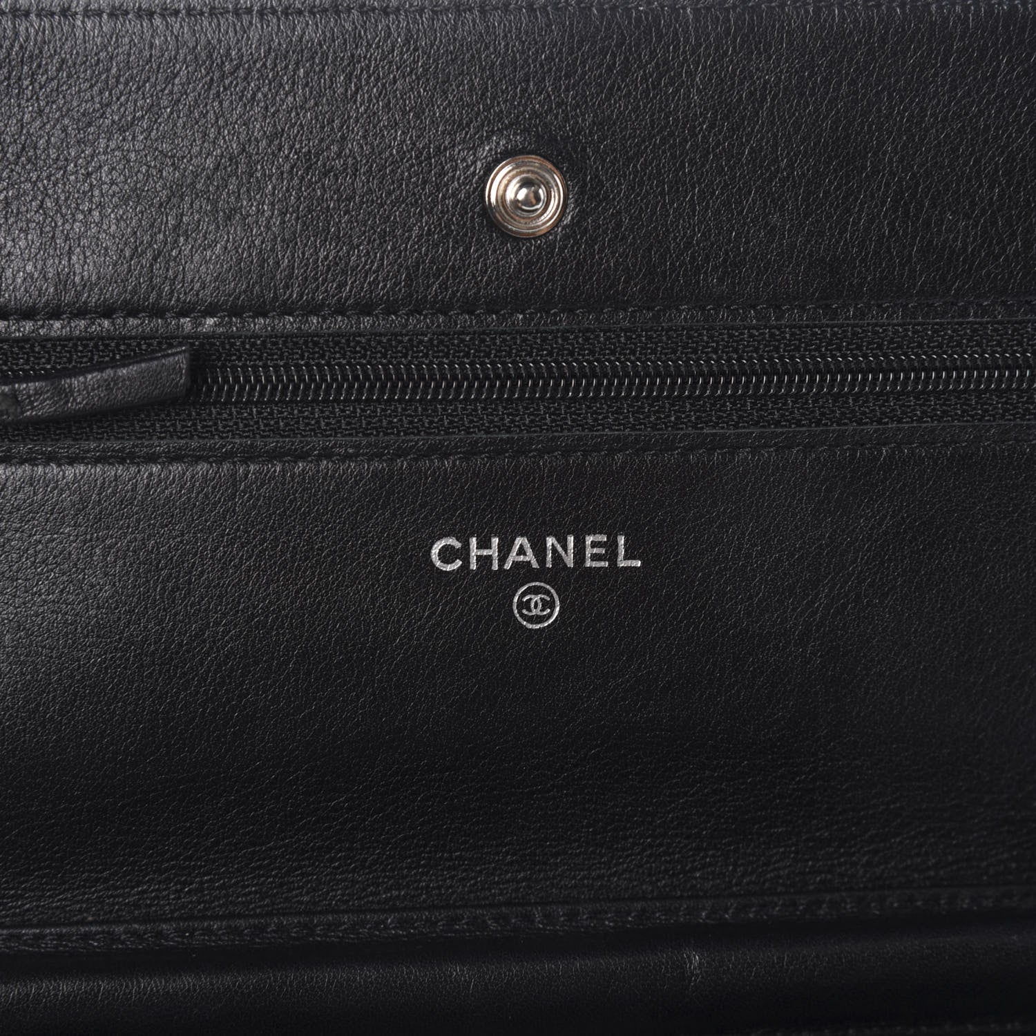 Chanel Caviar Timeless CC Wallet On Chain WOC Black 6 of 10
