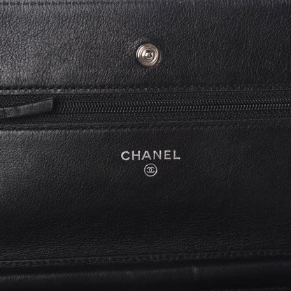 Chanel Caviar Timeless CC Wallet On Chain WOC Black 6 of 10