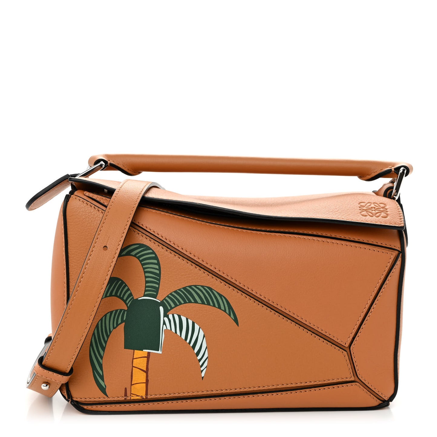 X KEN PRICE Calfskin Small La Palme Puzzle Bag