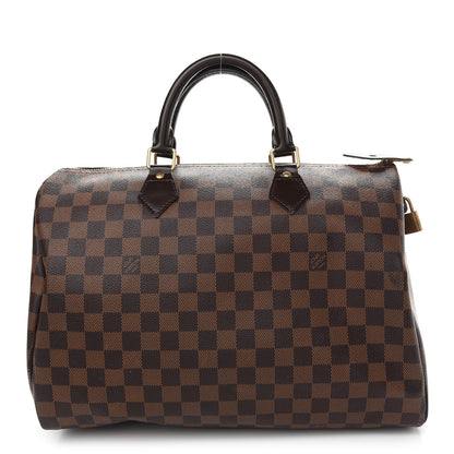 Louis Vuitton Damier Ebene Speedy 35 1 of 10