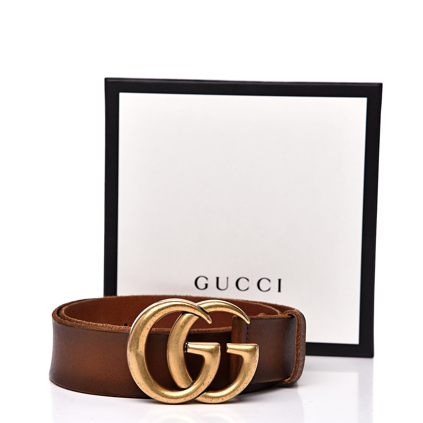 Faded Calfskin Double G 40mm Belt 85 34 Cuir