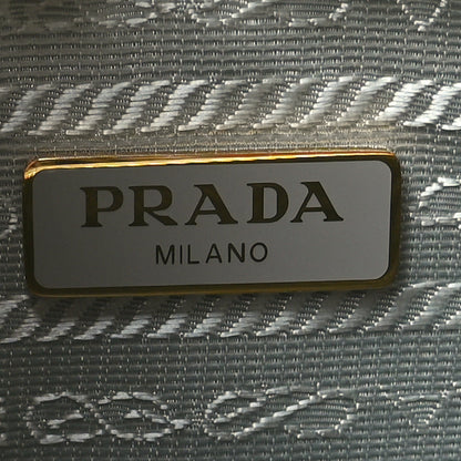 Prada Yarn Raffia Effect Crochet Re-Edition 2005 Shoulder Bag Acqua 8 of 13