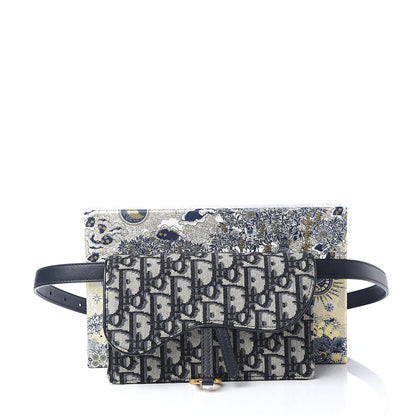Christian Dior Oblique Saddle Belt Bag Blue 11 of 11