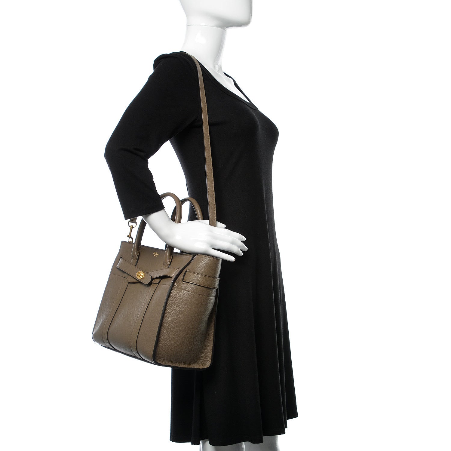 Mulberry Classic Grain Small Bayswater Zip Tote Clay 2 of 14