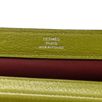 Hermes Chevre Mysore Karo GM Vert Anis 6 of 8