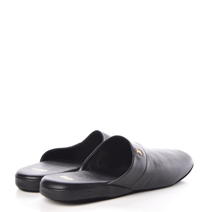 Louis Vuitton X SUPREME Lambskin Mens Hugh Slippers 7 Black 4 of 8
