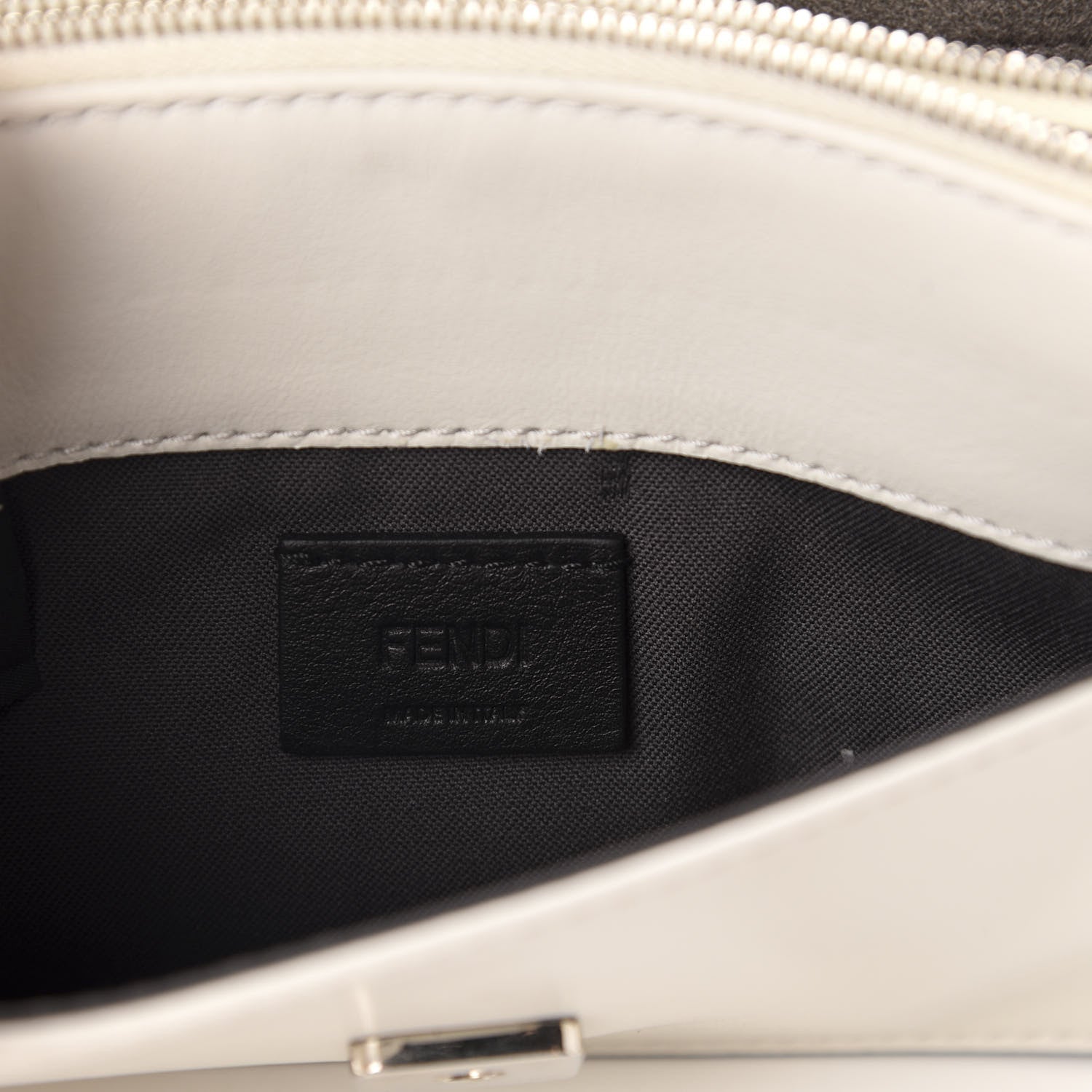 Fendi Vitello Century Lucido Nappa Flowerland Studded Tube Wallet On Chain White Ice Multicolor 9 of 11