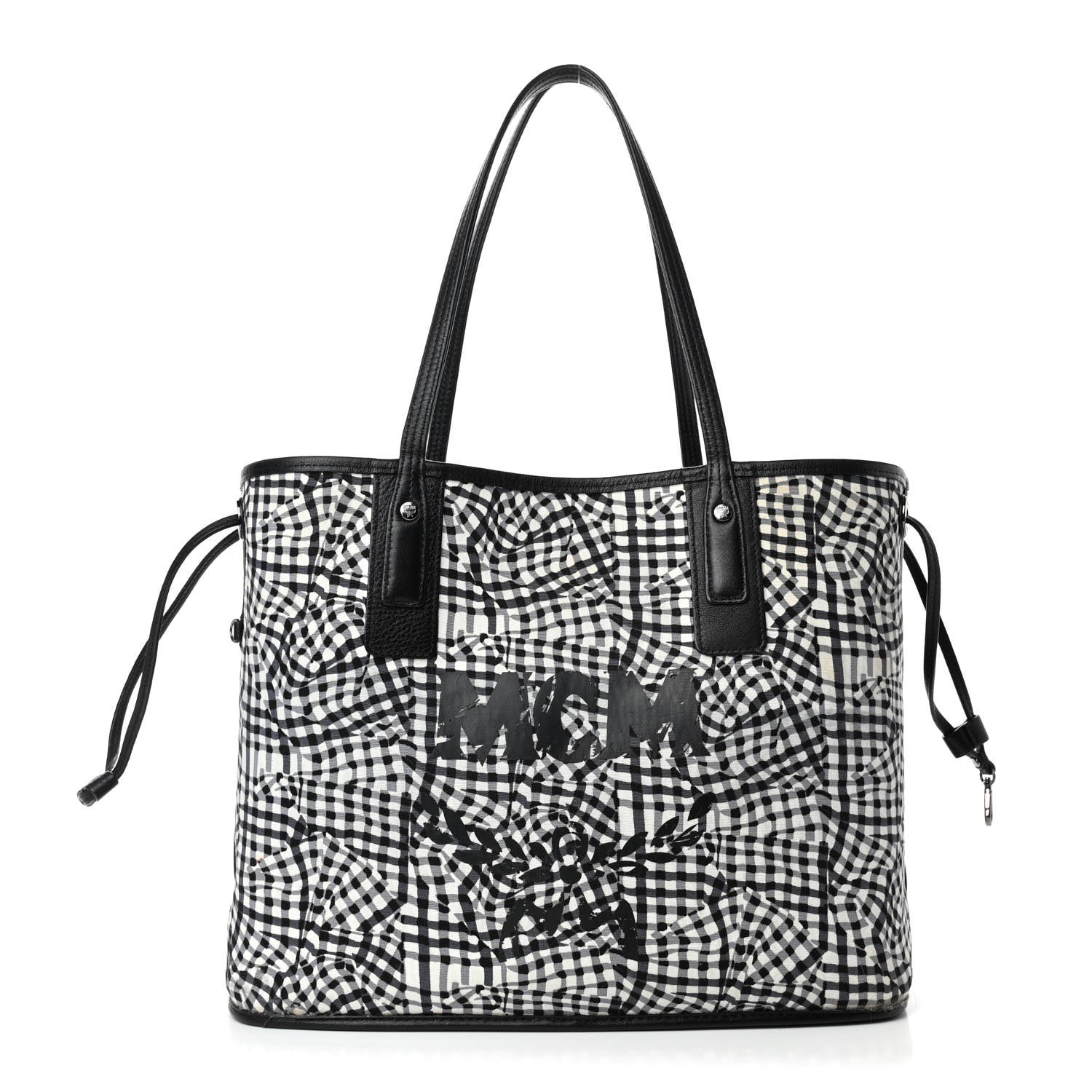MCM Visetos Medium Liz Reversible Shopper Tote Black 2 of 8