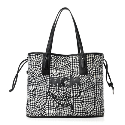 MCM Visetos Medium Liz Reversible Shopper Tote Black 2 of 8