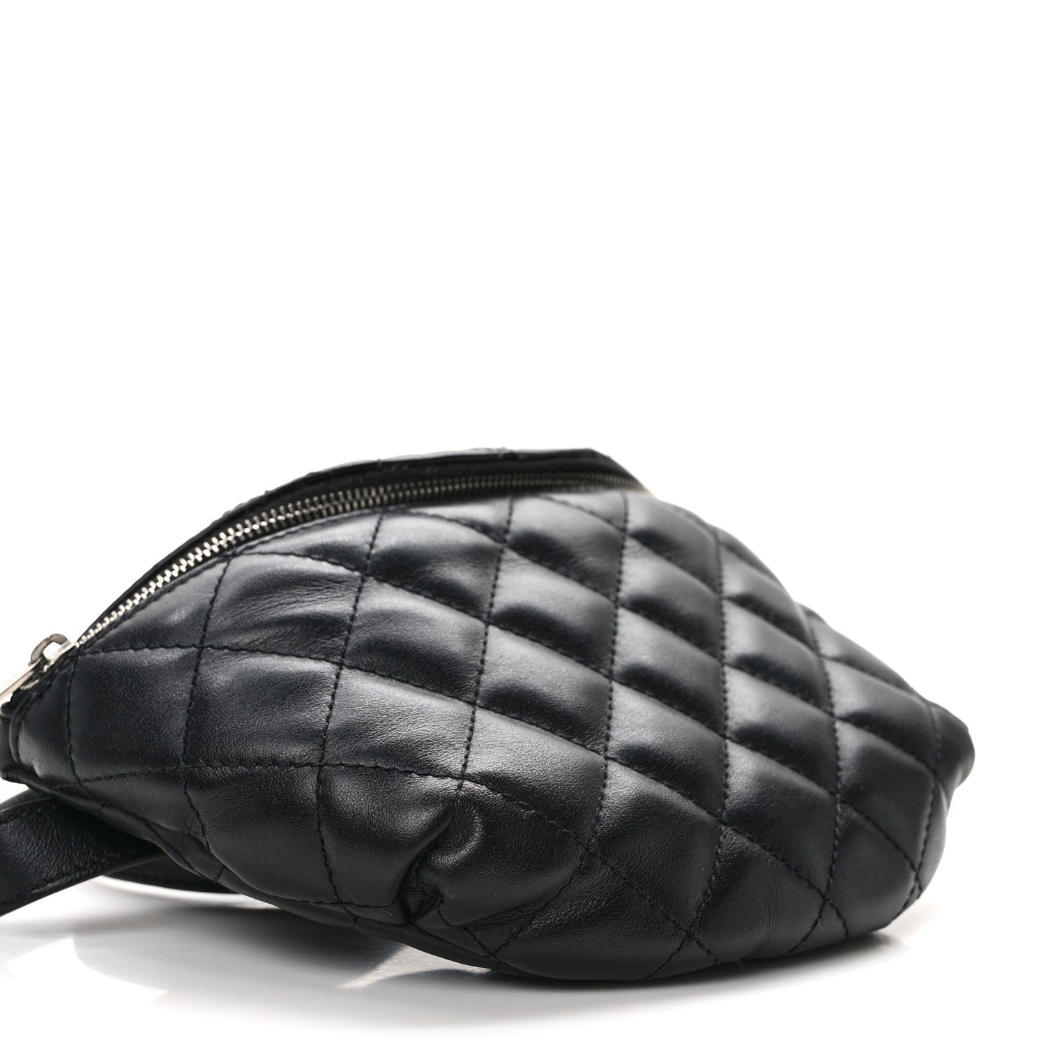 Chanel Calfskin Quilted Waist Belt Bag Black 9 of 16