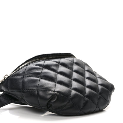 Chanel Calfskin Quilted Waist Belt Bag Black 9 of 16