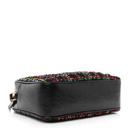 Saint Laurent Tweed Calfskin Monogram Lou Camera Bag Black 4 of 8