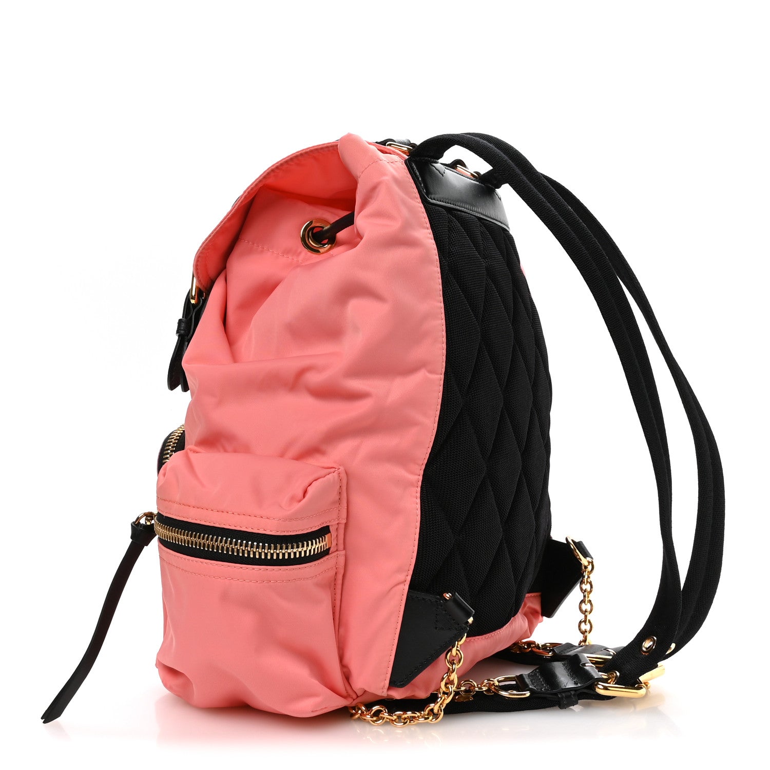 Burberry Nylon Medium Rucksack Backpack Bright Coral Pink 3 of 11