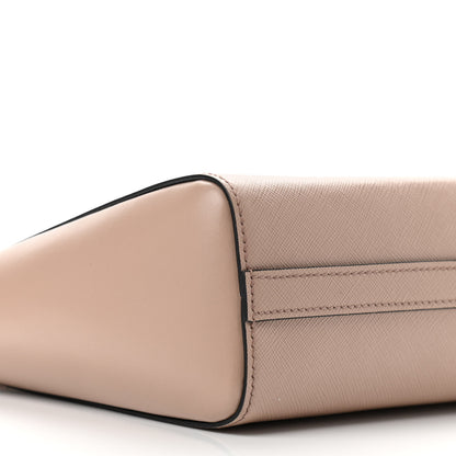 Prada Saffiano Soft Calfskin Small Zippered Tote Cipria 10 of 12