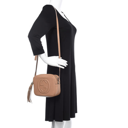 Gucci Pebbled Calfskin Small Soho Disco Bag Rose Beige 2 of 11
