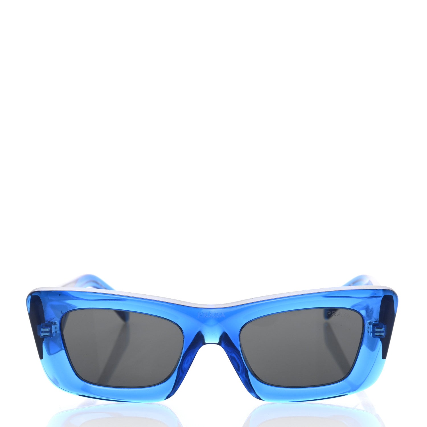 Prada Acetate Symbole Sunglasses SPR 13Z Blue 2 of 8