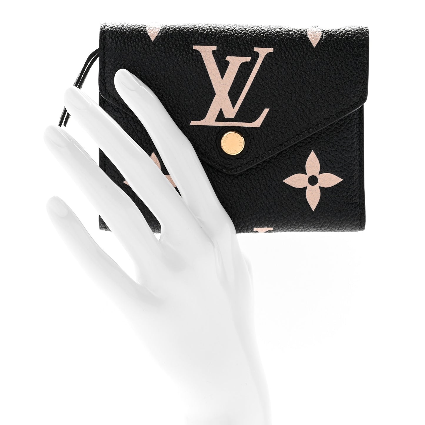 Empreinte Monogram Giant Victorine Wallet Black Beige